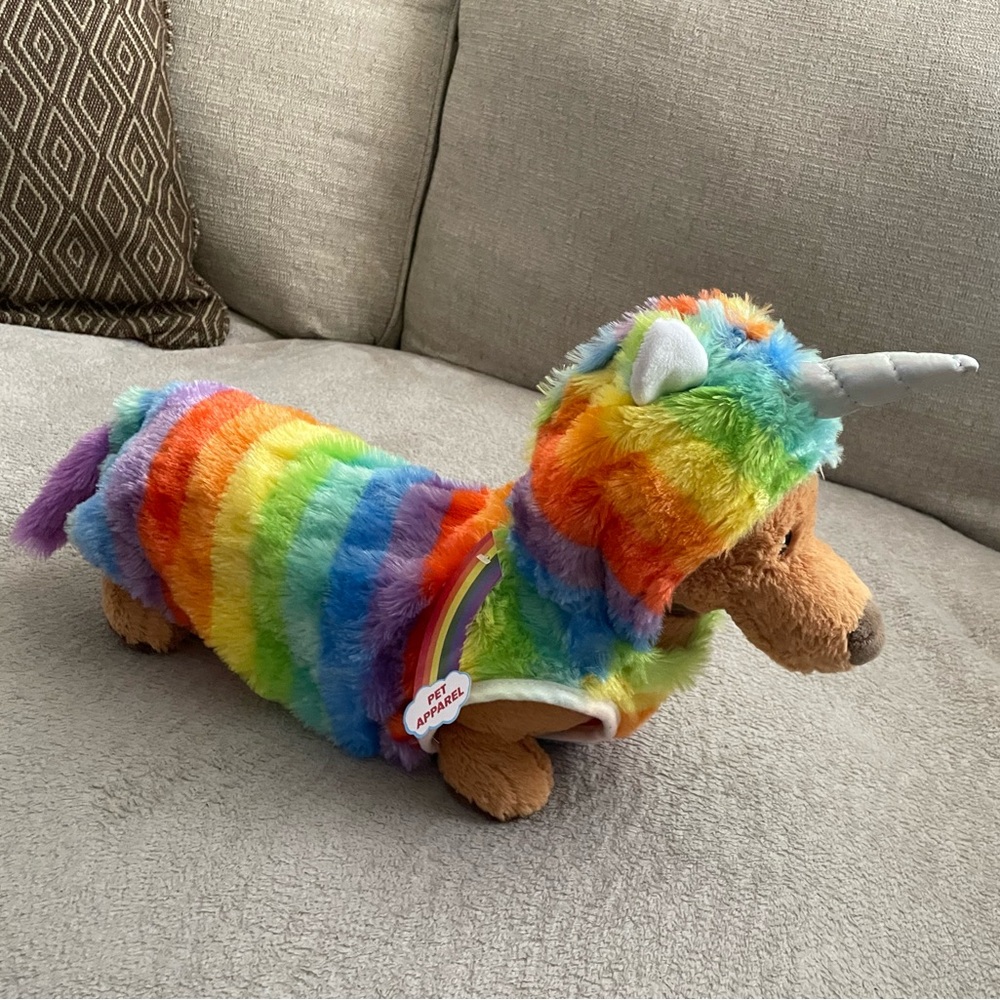 Rainbow Unicorn Pet Halloween Costume - Picture 3 of 6